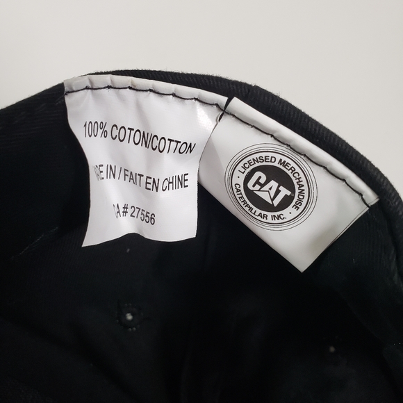 CAT Caterpillar Toromont embroidered logo trademark baseball cap hat black OS - Picture 8 of 10